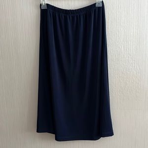 Slinky Brand Navy Midi Skirt